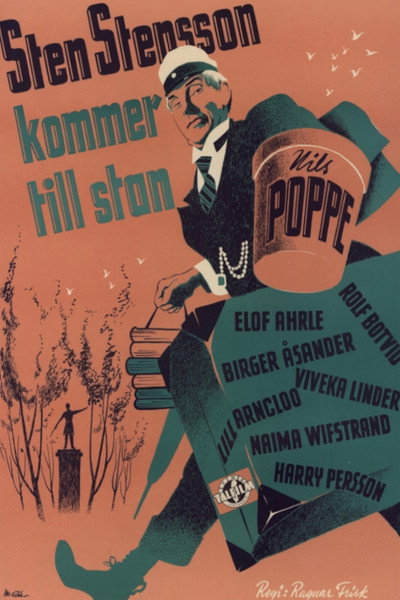 Póster de Sten Stensson kommer till stan