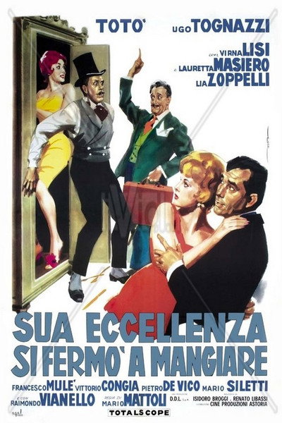 Póster de Sua Eccellenza si fermò a mangiare