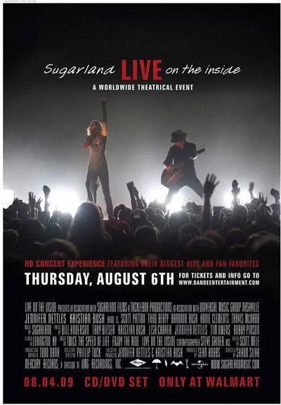 Póster de Sugarland: Live on the Inside
