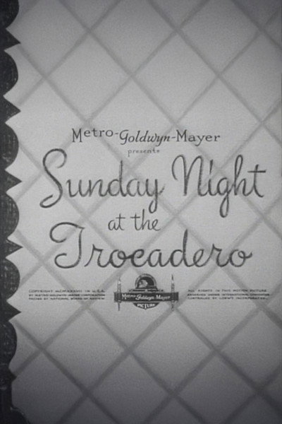 Póster de Sunday Night at the Trocadero