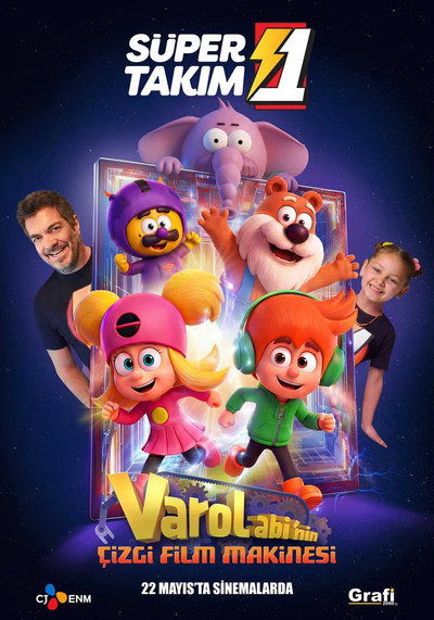 Póster de Super 1 Takim Varol Abi'nin Cizgi Film Makinesi