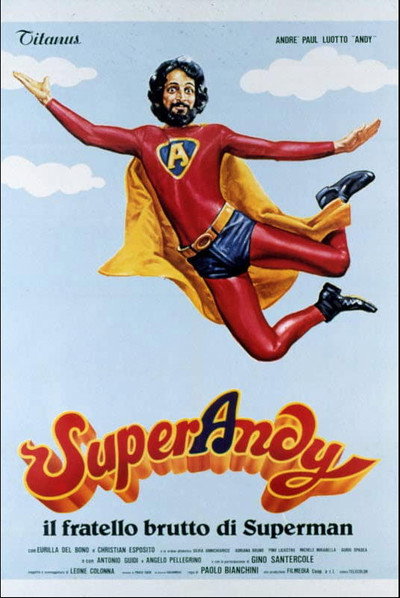 Póster de SuperAndy, il fratello brutto di Superman