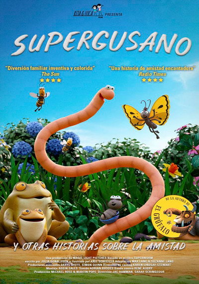 Póster de Supergusano y otras historias sobre la amistad