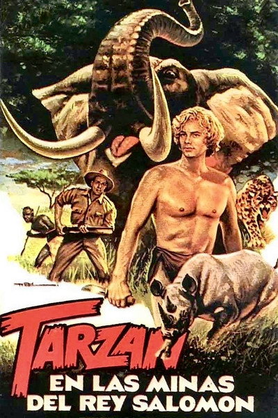 Póster de Tarzán en las minas del rey Salomón
