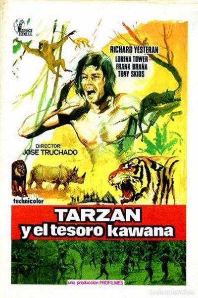 Póster de Tarzán y el tesoro Kawana
