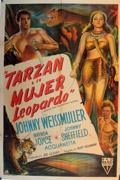 Póster de Tarzán y la mujer leopardo