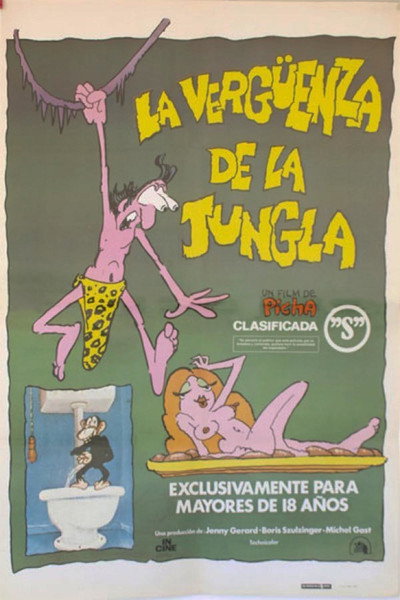 Póster de Tarzoon, la vergüenza de la jungla