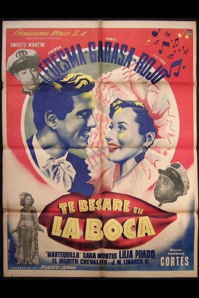 Póster de Te besaré en la boca
