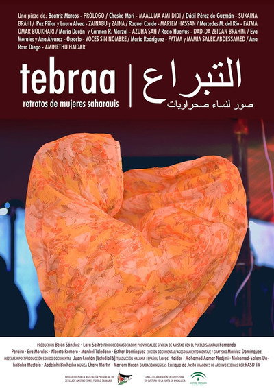 Póster de Tebraa, retratos de mujeres saharauis