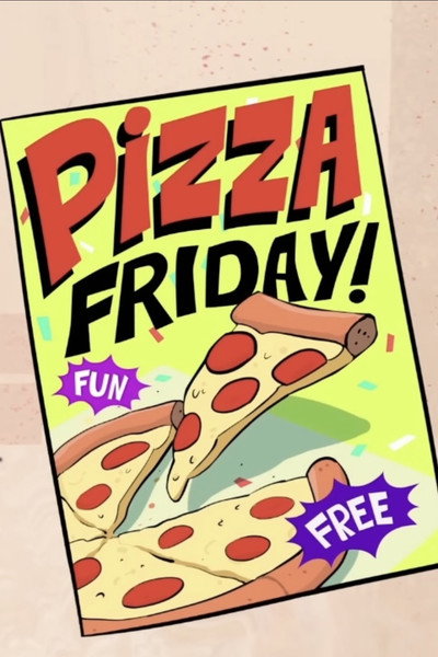 Póster de Teenage Mutant Ninja Turtles in Pizza Friday!