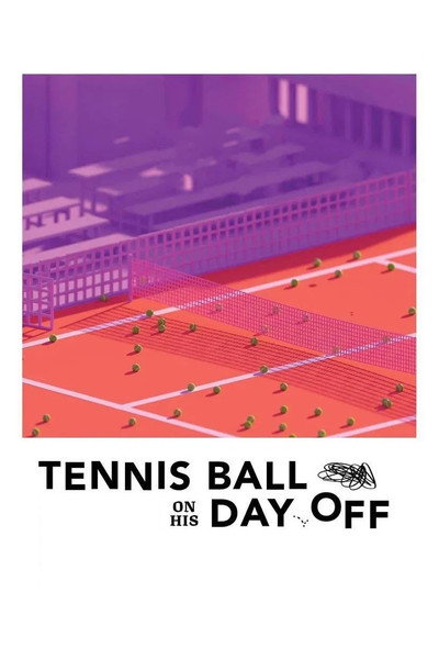 Póster de Tennis Ball on His Day Off
