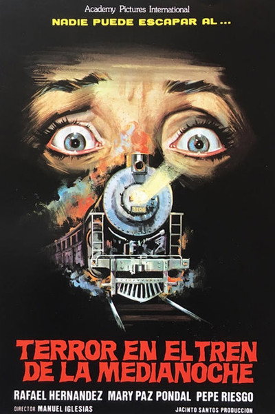 Póster de Terror en el tren de la medianoche