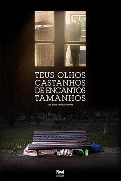 Póster de Teus olhos castanhos de encantos tamanhos