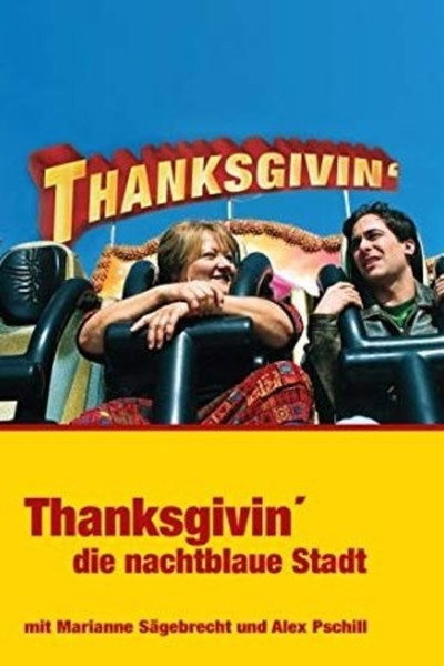 Póster de Thanksgivin', die nachtblaue Stadt
