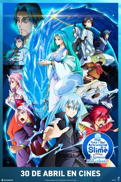 Póster de That Time I Got Reincarnated as a Slime La Película: Lágrimas del Mar Celeste