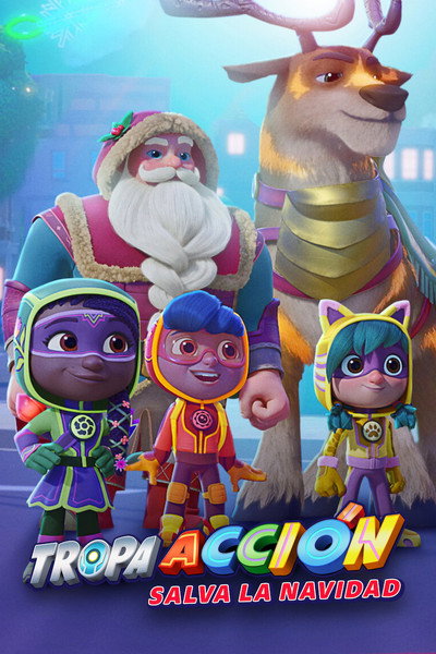 Póster de The Action Pack Saves Christmas