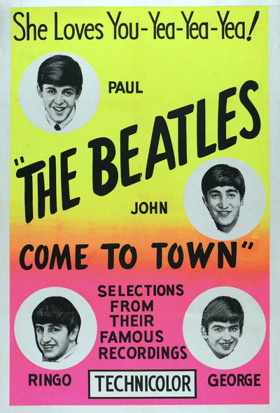 Póster de The Beatles Come to Town
