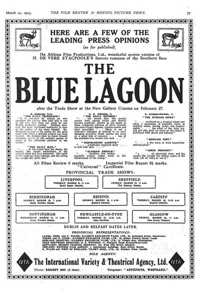 Póster de The Blue Lagoon