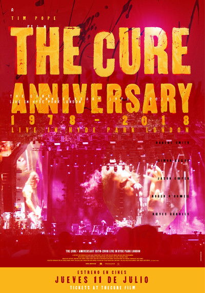 Póster de The Cure: Anniversary 1978-2018 Live in Hyde Park