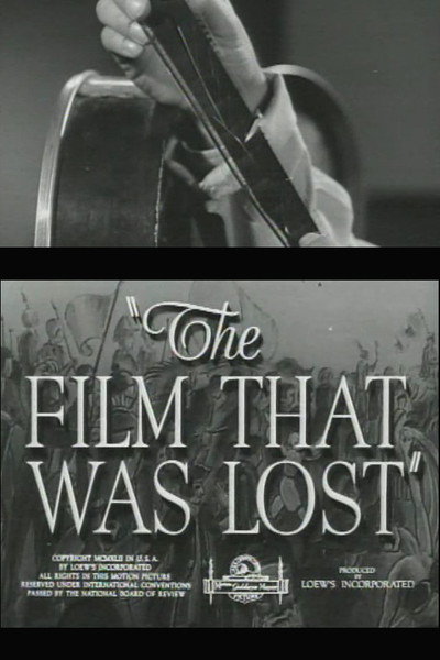Póster de The Film That Was Lost