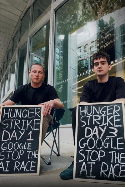 Póster de The Hunger Strike to End the AI Race