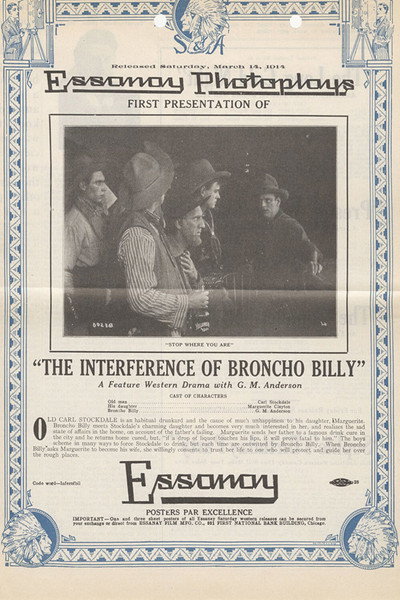 Póster de The Interference of Broncho Billy