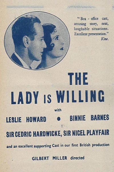 Póster de The Lady Is Willing