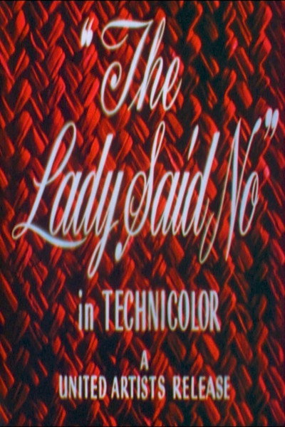 Póster de The Lady Said No