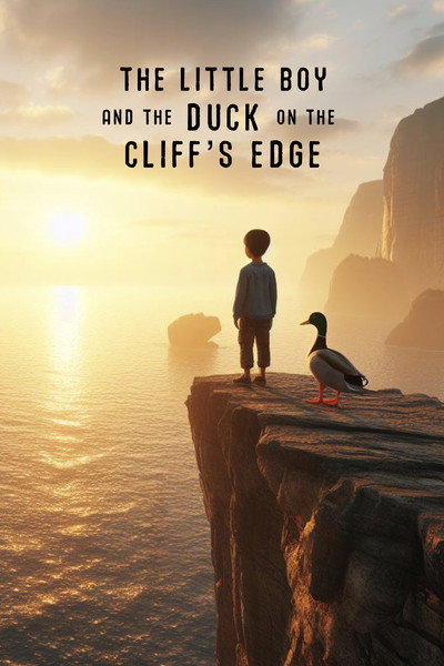 Póster de The Little Boy and the Duck on the Cliff's Edge