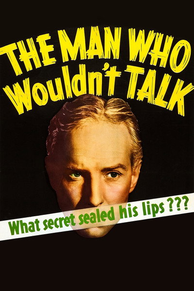 Póster de The Man Who Wouldn't Talk