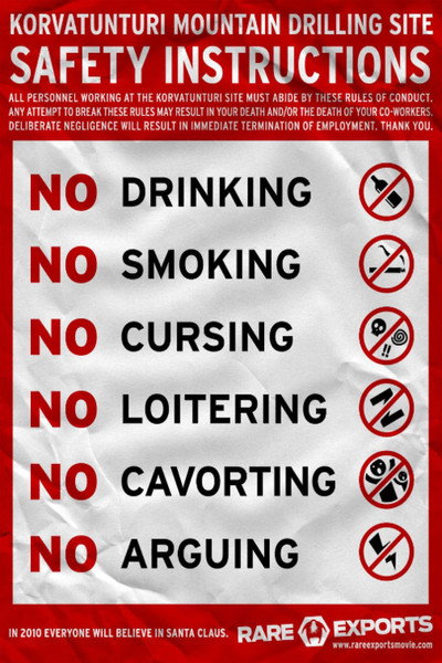 Póster de The Official Rare Exports Inc. Safety Instructions 2005