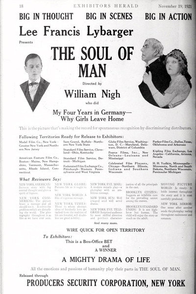 Póster de The Soul of Man