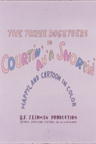 Póster de The Three Dogeteers in Courtin' an'a Snortin'