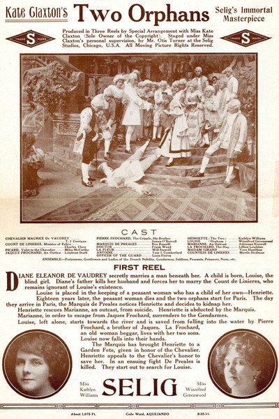 Póster de The Two Orphans