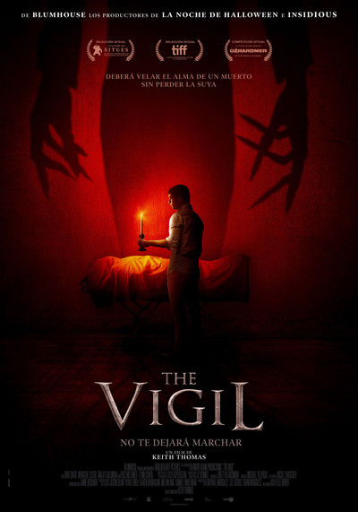 Póster de The Vigil: no te dejará marchar