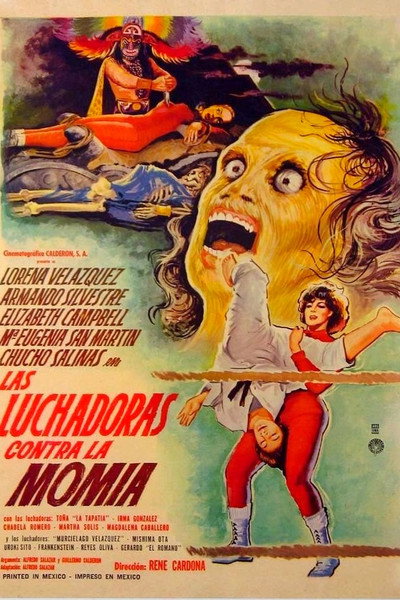 Póster de The Wrestling Women vs. the Aztec Mummy