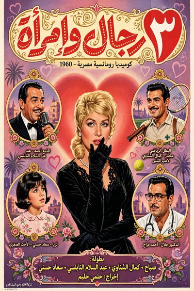 Póster de Three Men and a Woman