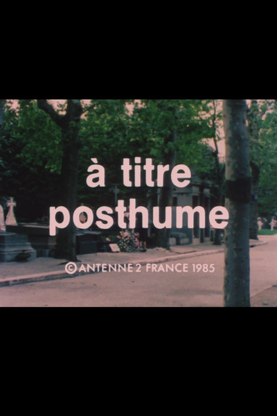Póster de À titre posthume