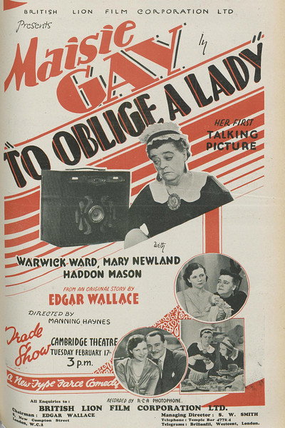 Póster de To Oblige a Lady