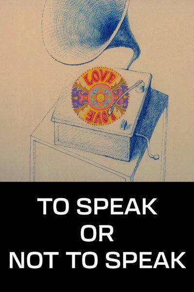 Póster de To Speak or Not to Speak