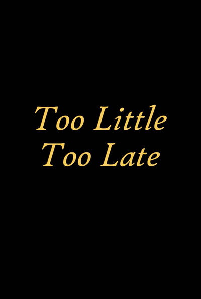 Póster de Too Little, Too Late