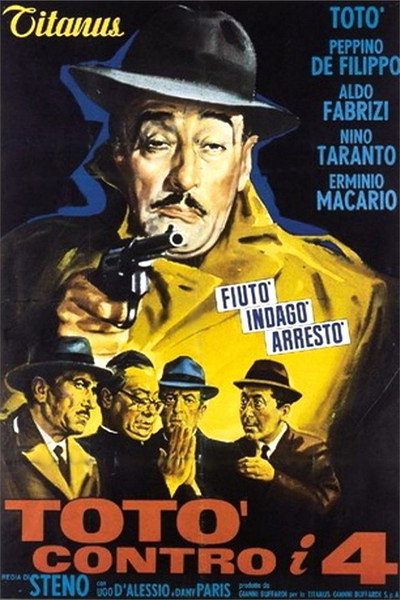 Póster de Totó contra los cuatro