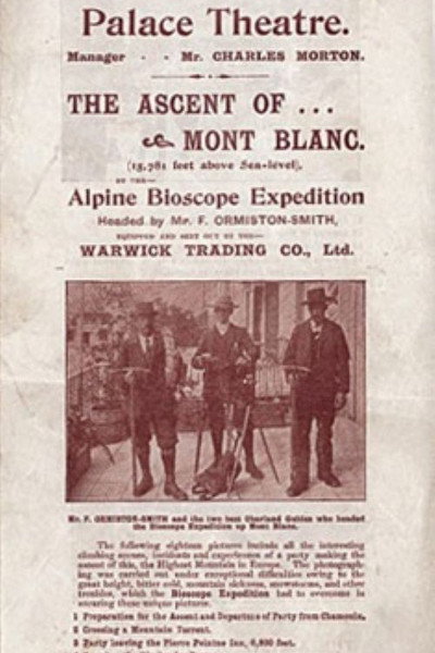 Póster de Tourists Climbing Mt. Blanc
