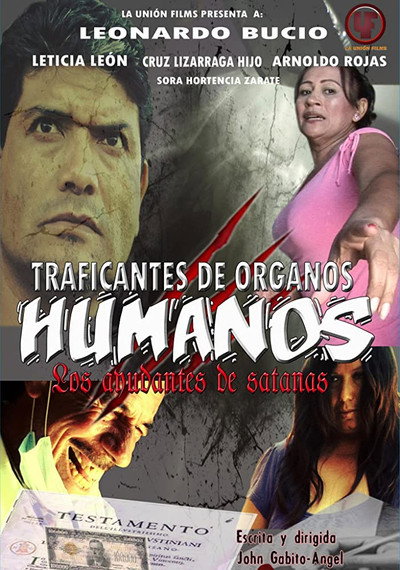 Póster de Traficantes de organos Humanos: los ayudantes de satanas