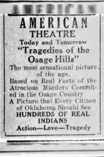 Póster de Tragedies of the Osage Hills