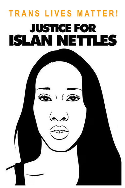 Póster de Trans Lives Matter! Justice for Islan Nettles