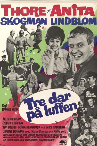 Póster de Tre dar på luffen