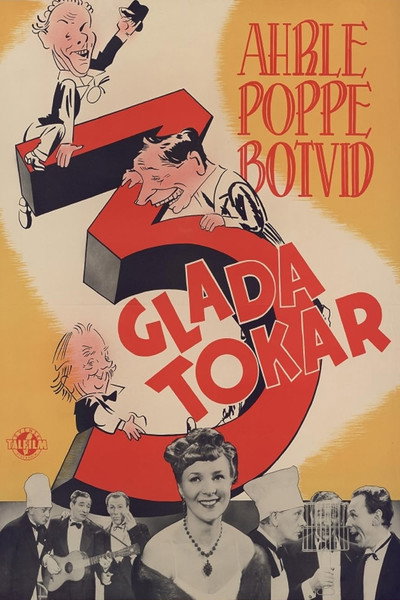 Póster de Tre glada tokar