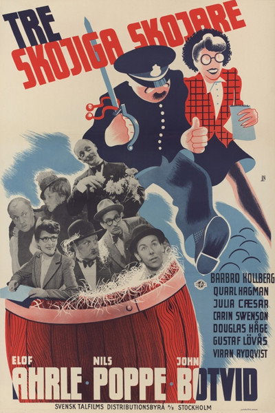 Póster de Tre skojiga skojare