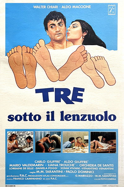 Póster de Tre sotto il lenzuolo